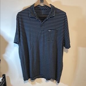 Vineyard vines Pima cotton Men's Navy Striped‎ polo